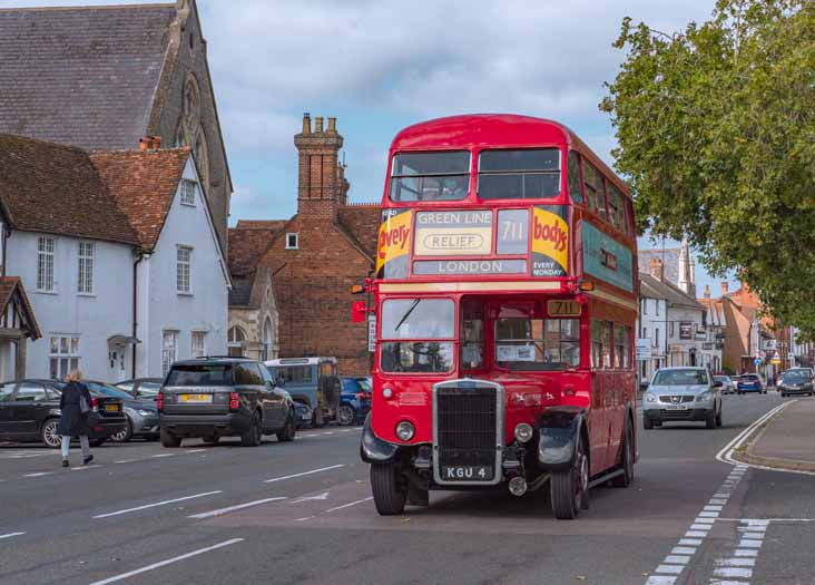 London Transport Leyland Titan PD2 Metro-Cammell RTL554 Showbus flyby 2020